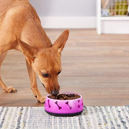 Dogit Non-Skid Dog Food and Water Bowl, Pink