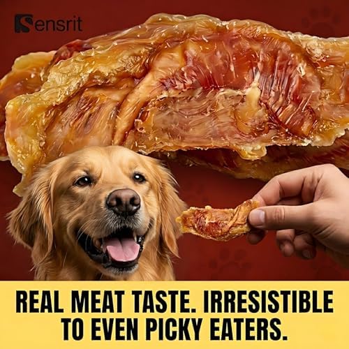 Whole Chicken Breast Dog Treats - 10 Oz (285g) Premium Jerky, High Protein (45%) Real Meat Snacks, Low Fat Training Rewards for Small Medium Large Dogs, Healthy Chews