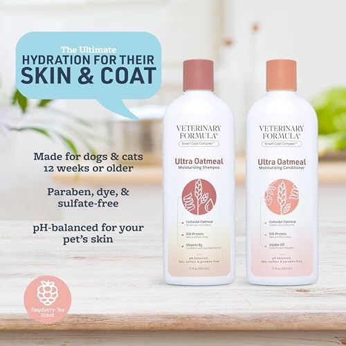 Veterinary Formula Ultra Oatmeal Shampoo + Conditioner Bundle, 17 oz Each