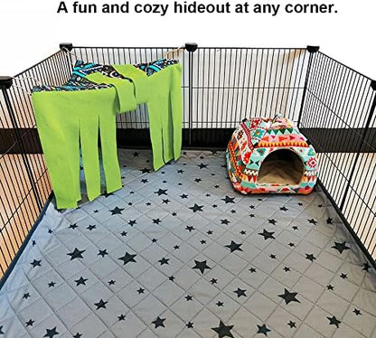 RIOUSSI Guinea Pig Hideout Hideaway Corner Fleece Toys Cage Accessories
