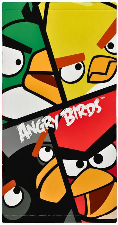 Collectibles Angry Birds Super Soft Cotton Bath/Pool/Beach Towel, 60 in x 30 in, (100% Officially Licensed Product) by Franco