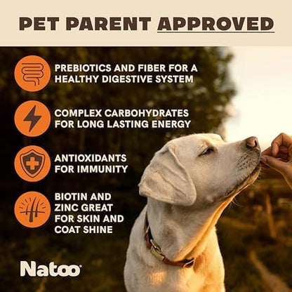NATOO Biscuits for Small Dogs & Puppies, Sweet Potato & Pumpkin, 8 oz