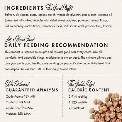 Fromm PurrSnackitty Salmon Flavor Snackitties Treats - Premium Soft & Savory Cat Treats - Pack of (3) 3 oz Bags