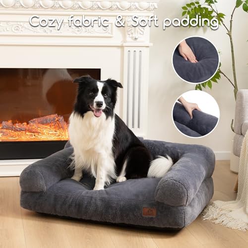 Hollypet Dog Large Cat Bed Puppy Couch Beds for Pets up to 50 lbs