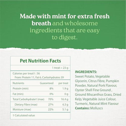 Plaque Busters Dental Sticks Triple Action Natural Mint Flavour, 8.3 oz, Dog Treat