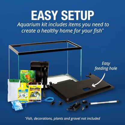 Tetra Complete 10 Gallon Fish Tank Kit for Freshwater & Saltwater Fish