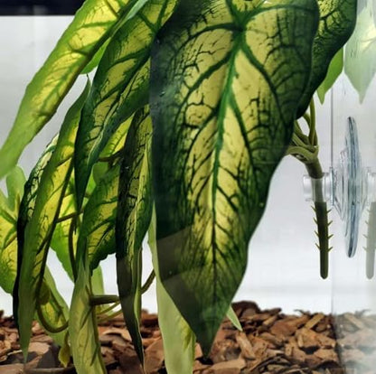 Reptile Plants for Terrarium, Reptile Tank Decor,Artificial Plants