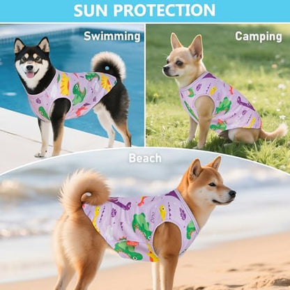 KYEESE 2Pack Dog Shirts for Small Dogs Breathable Mesh Tank Top
