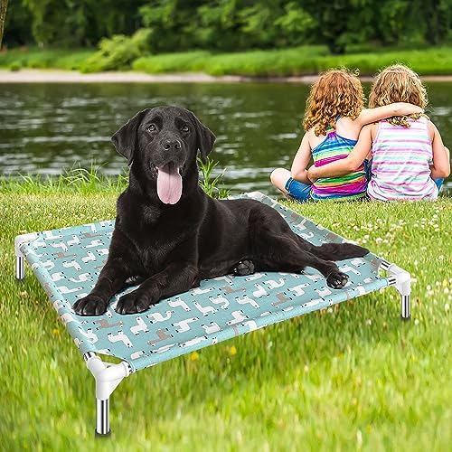 Elevated Dog Bed Pet cot - Pet Bed for Medium Dogs | Raised Pet Bed