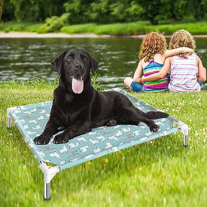 Elevated Dog Bed Pet cot - Pet Bed for Medium Dogs | Raised Pet Bed
