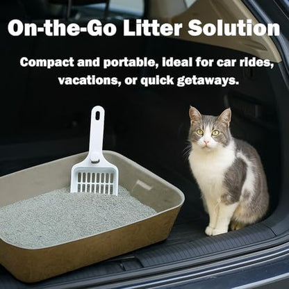 JINVOGREEN 8 Pack Disposable Litter Boxes for Kitty Cats