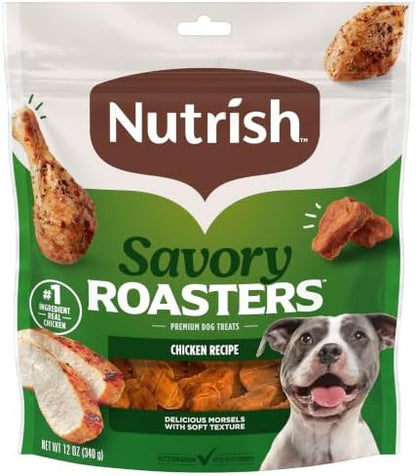 Nutrish Savory Roasters Dog Treats with Chicken, 12 oz. Pouch (Rachael Ray)