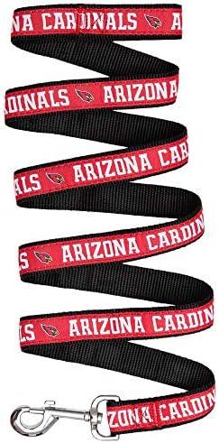 Old Version- NFL Pet Leash, Small, Arizona Cardinals Dog Leash, Football Team Leash for Dogs & Cats. A Shiny & Colorful Dog & Cat Leash with Embroidered Team Name/Logo Licensed by The NFL