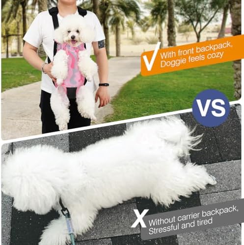 Pawaboo Pet Front Carrier Backpack for Small Medium Dogs