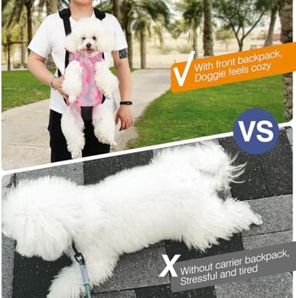 Pawaboo Pet Front Carrier Backpack for Small Medium Dogs
