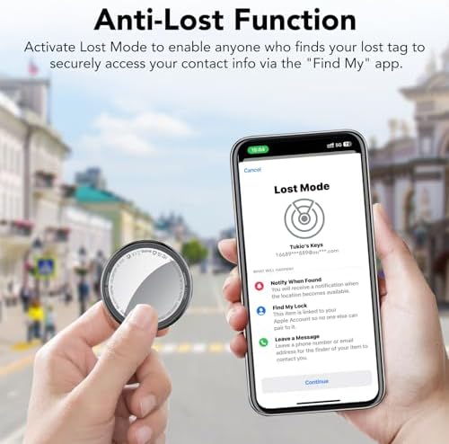 Air Tracker Tags-4 Pack (iOS Only), [Apple MFi Certified] Key Finder
