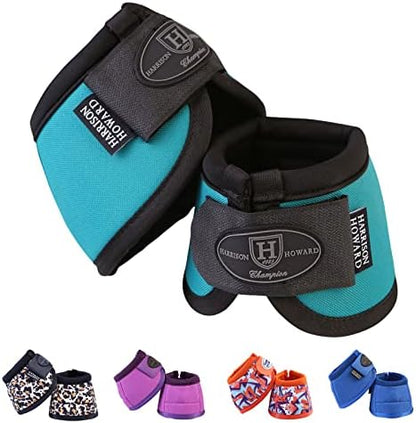 Harrison Howard Horse Bell Boots Overreach Bell Boots No-Turn Bell Boots for Horse-Durable Protective Hoof Boot