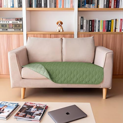 gogobunny Waterproof Loveseat Cover, Reversible Dog Cat Blanket for Couch