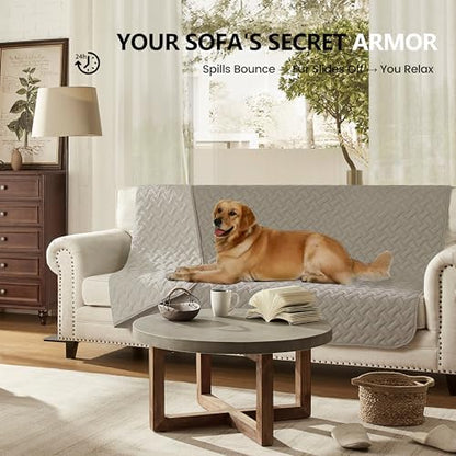 gogobunny Waterproof Dog Bed Cover Pet Blanket for Furniture Bed Couch Sofa Reversible (Dark Stone/Light Stone, 40x50 Inch (Pack of 1))