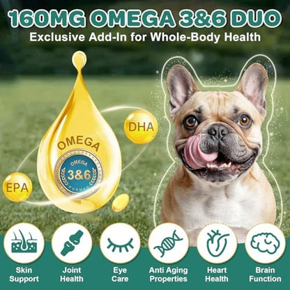 ZEBORA Probiotics for Dogs, Digestive Support, 180 Freeze-Dried Chews