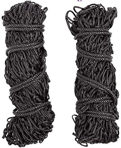 Majestic Ally 2 pcs Slow Feed 42” Hay Net for Horses, Strong Small 2x2” Holes, Nylon Rope Hanging, Adjustable Travel Feeder for Trailer and Stall, Simulates Grazing, Reduce Waste