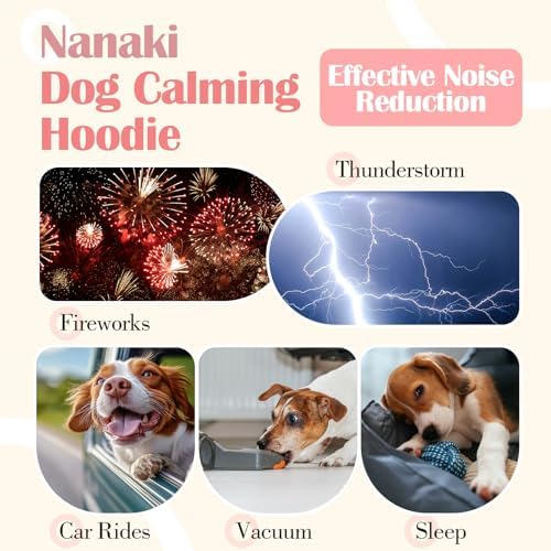 Nanaki No Shake Ear Wraps for Dogs Hematoma-Dog Ear Cover for Bath &Grooming,Dog Head Wrap Ears Protection Dogs Thunderstorm,Fireworks,Calming Comfort for Anxiety Relief,Vet Visit,Separation,Pink,M
