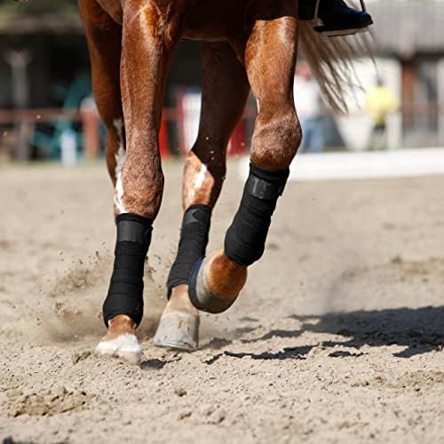 Horse Polo Wraps 2.5m Equestrian Leg Bandage Wrap Set of 4 Packs