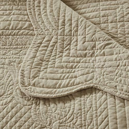 Madison Park Luxe Damask Stitching Throw Blanket, 60"x72"