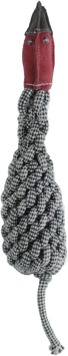 Crinkle Pheasant Natural Rope and Chew Toy Bird Dog Toy, Large, Brown