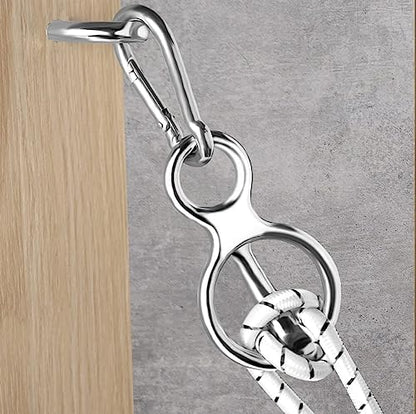 Debialo Horse Tie Ring, Horse tack and Supplies, Safe Horse Accessories,Horse Training Equipment with Eye Bolt,Quick snap,Humane Way Tie Ring,Prevent Horses from Pulling Back,Durable Steel