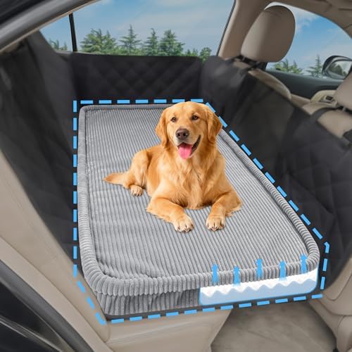 Loiion Dog Car Bed, Non-Slip Backseat Extender Pet Mat 56"x28.7"x2"