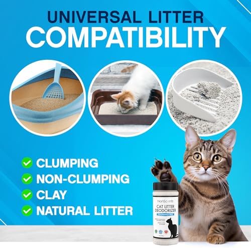 Nonscents Cat litter Deodorizer - Odor Eliminator - 4 Pack