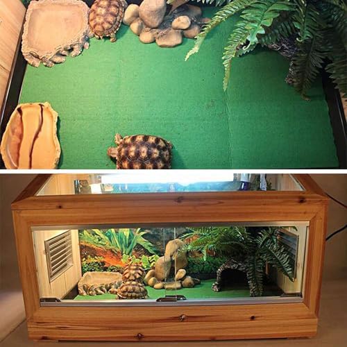 Tfwadmx 47.2" X 23.6" Reptile Carpet Large Mat Substrate Liner Bedding Reptile Supplies for Terrarium Lizards Snakes Bearded Dragon Gecko Chamelon Turtles Iguana