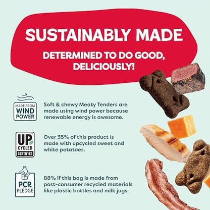 Shameless Pets Meaty Tenders Variety Pack, Soft Dog Treats, 3-Pack
