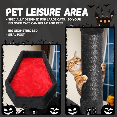 DWVO Gothic Halloween Cat Tree