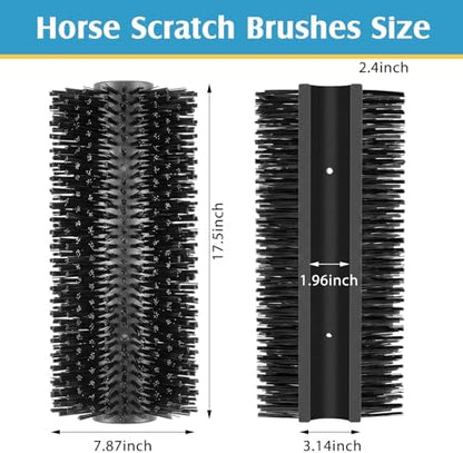 3 Pack Livestock Scratching Brush, Black