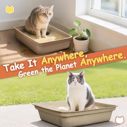 Disposable Litter Boxes for Cats Leak-Proof: 3/6/9/20/32-Pack Odor Control