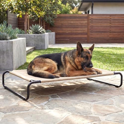 Veehoo Cooling Elevated Dog Bed, Outdoor Raised Dog Bed for Large Dogs