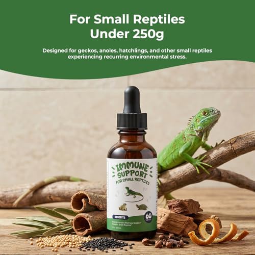 Herbal Reptile Supplement for Geckos & Lizards, Immune & Digestive Drops