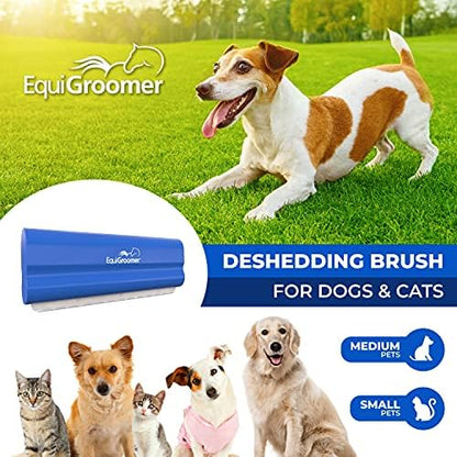 EquiGroomer 5-Inch Undercoat Deshedding Brush for Dogs & Cats, Blue
