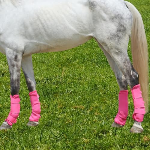 Horse Fly Boots, Mesh Fly Boots for Horse Set of 4, Equine Leg Protection
