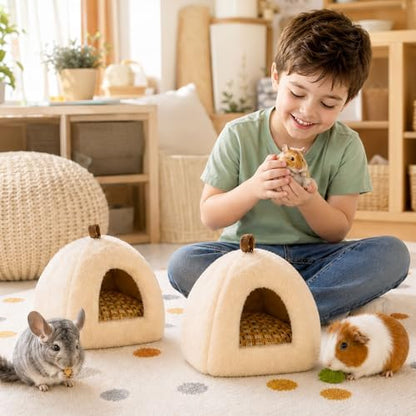 Guinea Pig Hideout with Removable Cooling Mat, Small Animal Bed