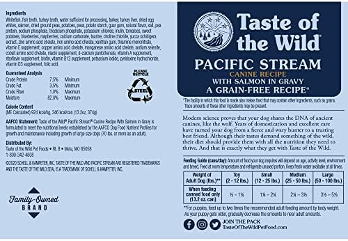 Taste of the Wild Pacific Stream Wet Food Salmon in Gravy 13.2oz Case of 12