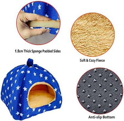 Guinea Pig Bed, Hideout House for Small Animals, Warm & Cozy