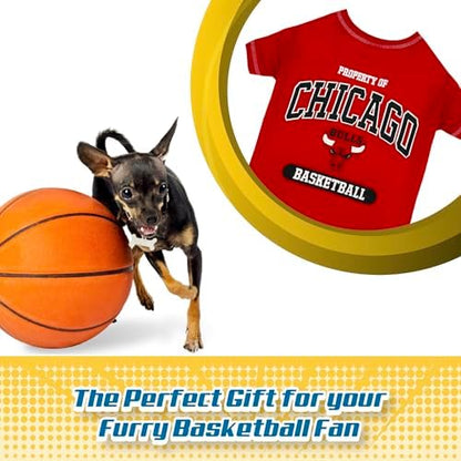 Pets First NBA Licensed Hoodies & T-shirt for Dogs & Cats, Chicago Bulls, Large