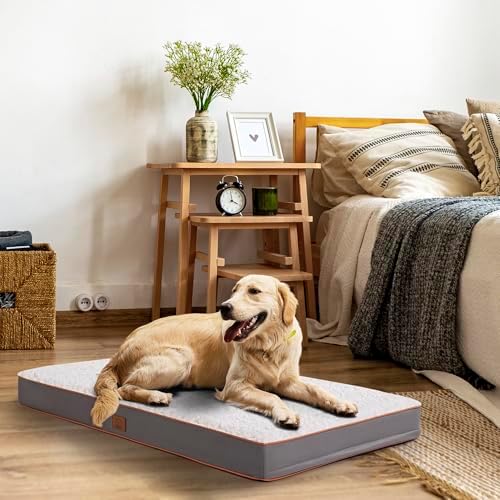 Sunheir Washable Orthopedic Small Dog Bed, Waterproof Puppy Dog Crate Bed