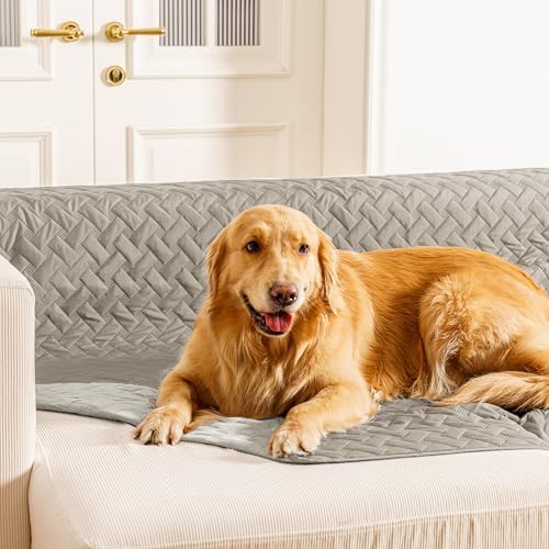 gogobunny Waterproof Dog Bed Cover Pet Blanket for Furniture Bed Couch Sofa Reversible (Dark Stone/Light Stone, 40x50 Inch (Pack of 1))