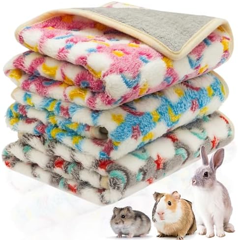 CUSOZWO Guinea Pig Bedding Mat, 3 Pack Waterproof Small Pet Cage Liners