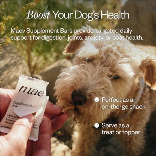 Maev Hip & Joint Supplement Bars for Dogs, with Glucosamine, 30 Count
