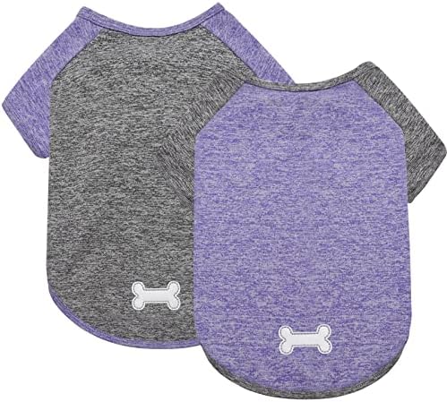 KYEESE 2Pack Dog Shirt for Small Dogs Sun Protection Tank Top with Sleeves